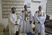 صورة رئيس حزب الإصلاح يستقبل رسالة من حركة حماس