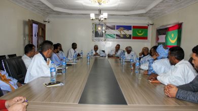 صورة الأمين الدائم لحزب الاصلاح يلتقي بمنسقي نواكشوط وقيادات منظمة الشباب والنساء،