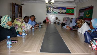 صورة اجتماع المكتب التنفيذي لمنظمة النساء باللجنة التحضيرية للمؤتمر الثالث للمنظمة.