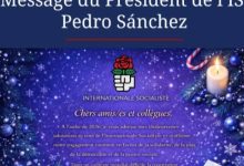 صورة رئيس حزب الإصلاح يتلقى تهنئة من رئيس منظمة أحزاب الإشتراكية الأممية